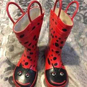 Ladybug Rainboots